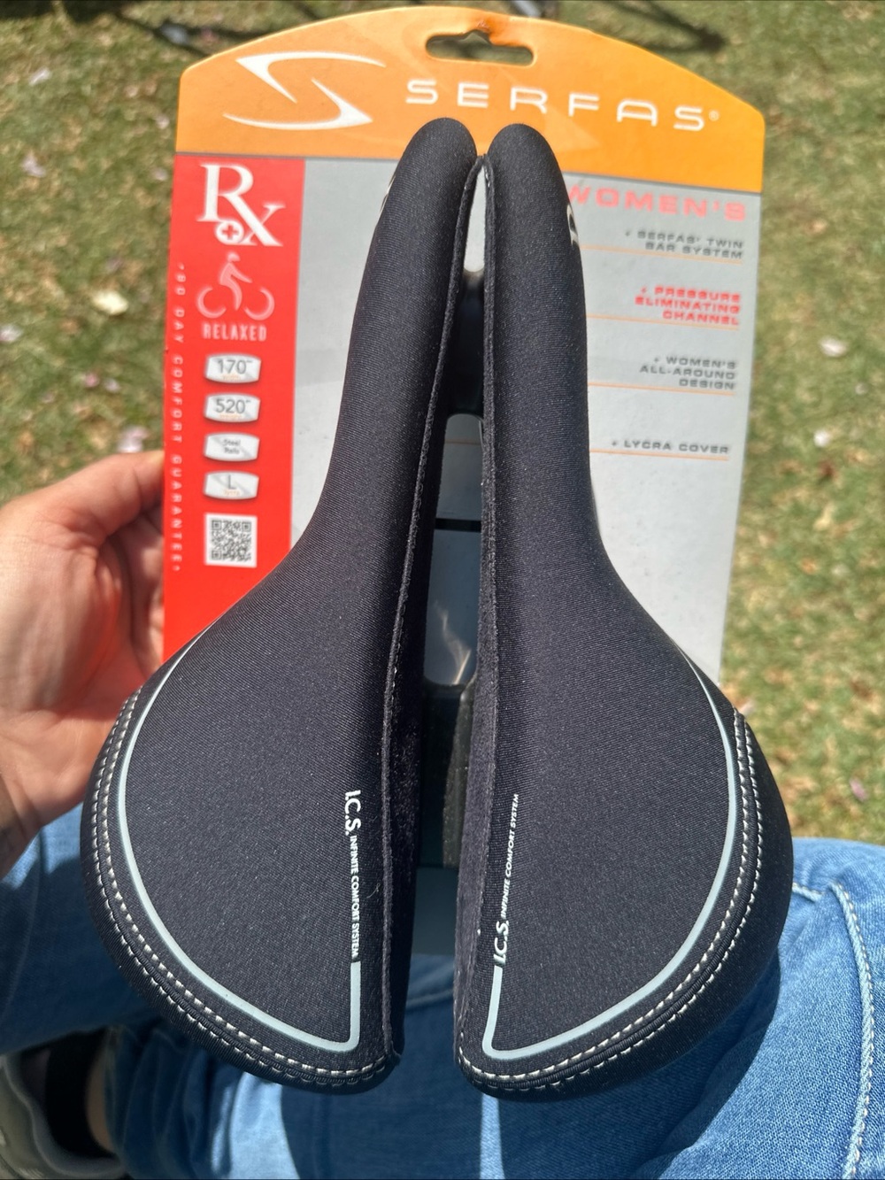 Women’s Black Comfort Bike Saddle - Picture 3 of 10